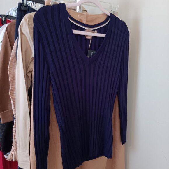 Women's Midnight Navy Blue Sweater by BOSS - Picture 8 of 8